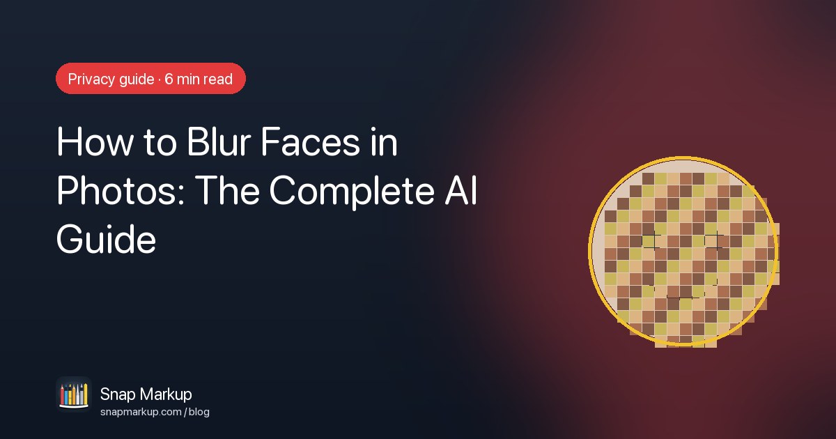 How to blur faces in photos with AI
