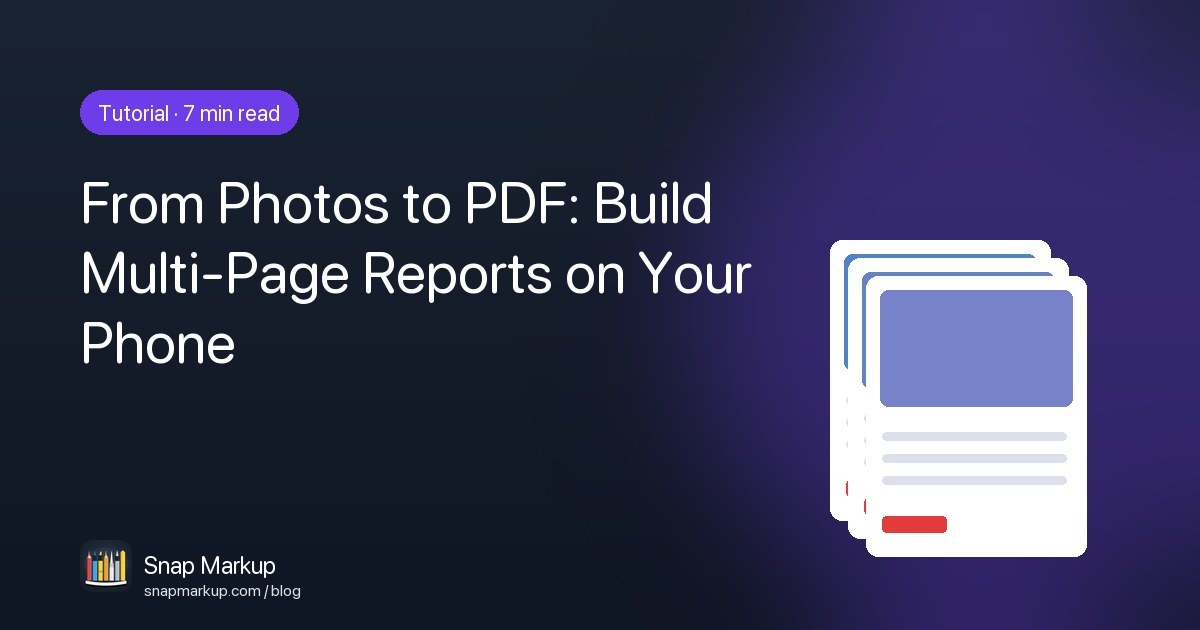 From photos to PDF on your phone